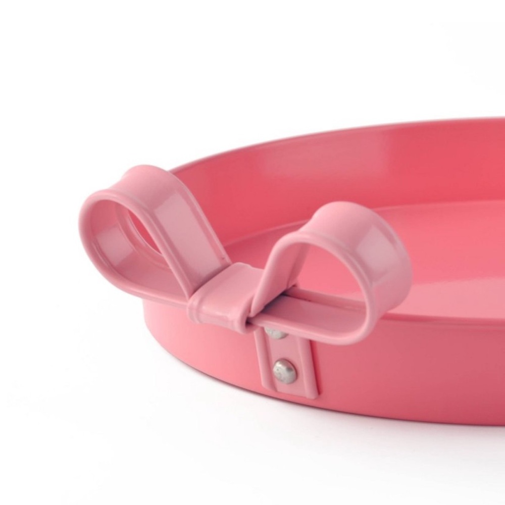 Target Bullseye 🎯 Playground Valentines Serving Bow Tray Pink Metal, NEW 2025 - Picture 7 of 7